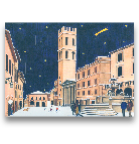 Calendario Avvento. Assisi Piazza del Comune